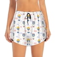 thumbnail image 1 of Disketp Hot Air Balloon Print Women's Shorts Workout Shorts for Athletic Gym Running Shorts with Phone Pockets X-Large, 1 of 8
