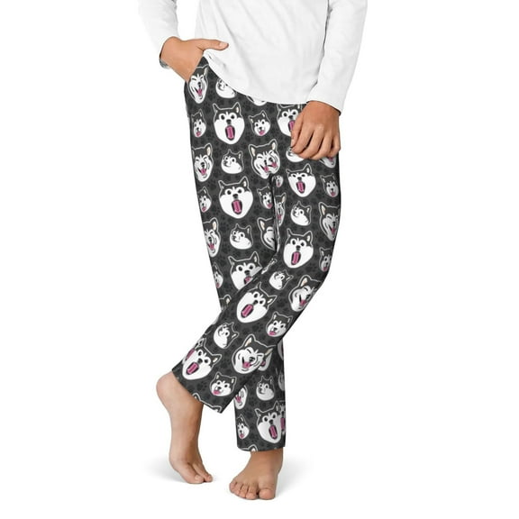 Disketp Husky for Teenagers' Pajama Pants ,Lounge Pants Teen joggers Ideal for Home, School, or Sports-Large