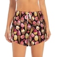 thumbnail image 1 of Disketp Ice Cream Cake Print Women's Shorts Workout Shorts for Athletic Gym Running Shorts with Phone Pockets XX-Large, 1 of 8