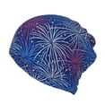 thumbnail image 1 of Disketp Ireworks In The Night Sky Slouchy Beanie Hip-Hop Soft Lightweight Running Beanie Adult Hats Chemo Cap for Men Women, 1 of 8