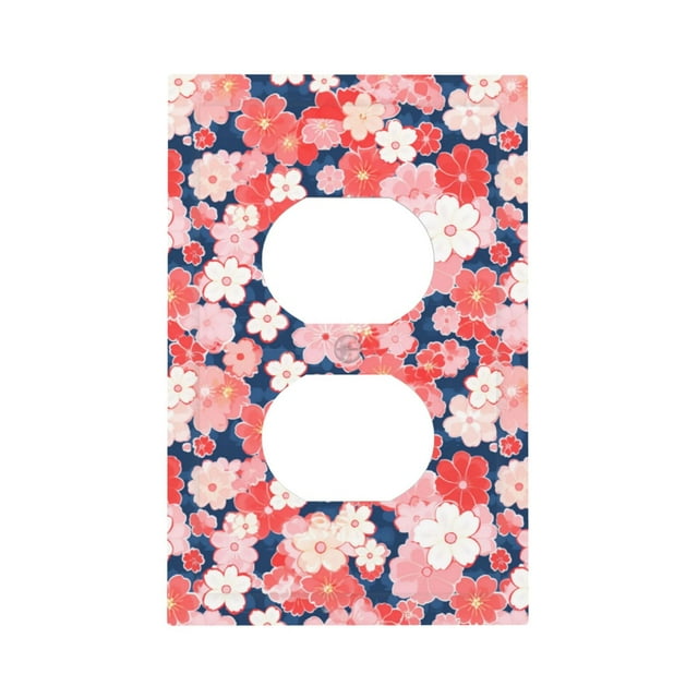 Disketp Japanese Cherry Blossoms Decorative Light Switch or Outlet Wall
