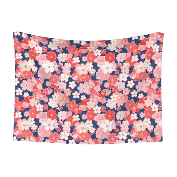 Disketp Japanese Cherry Blossoms Dog Blanket/Bed Cover for Dogs and Cats,Puppy Essentials-Small