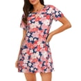 thumbnail image 1 of Disketp Japanese Cherry Blossoms for Womens Short Sleeve Sleepshirt Scoopneck Cute Nightdress Comfy Nightgown, 1 of 6