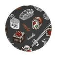 thumbnail image 1 of Disketp Japanese Sushi Hashi Small Mouse Pad 7.9x7.9 Inches,Washable Round Mousepad For Office Laptop Computer,Non-Slip Rubber Base Mouse Pads For Wireless Mouse, 1 of 9