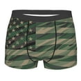thumbnail image 1 of Disketp Jungle Green Camo Usa Flag Men'S Boxer Briefs,Soft And Breathable Cotton Underwear With Comfortflex Waistband, 1 of 9
