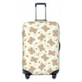 thumbnail image 1 of Disketp Kawaii Bear Elastic Travel Luggage Cover Travel Suitcase Protective Cover For Trunk Case Apply To 18''-32'' Suitcase Cover-Small, 1 of 7