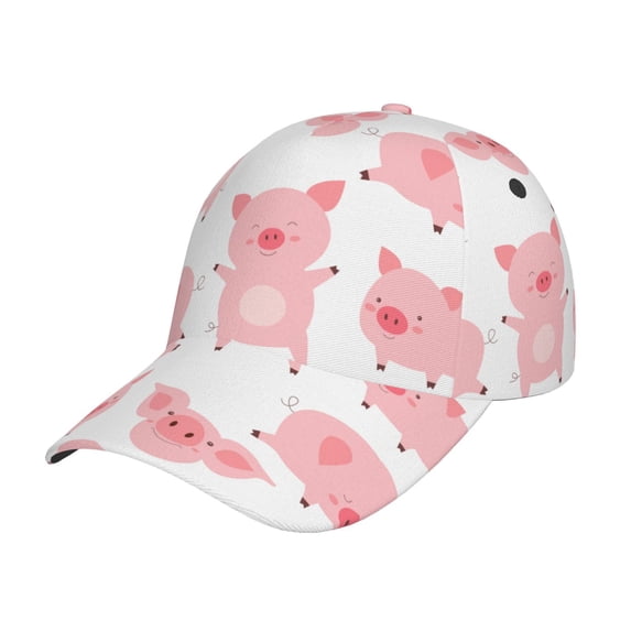 Disketp Kawaii Pigs Print Baseball Caps For Outdoor Sports Fashion Casual Outdoor Caps Men Women