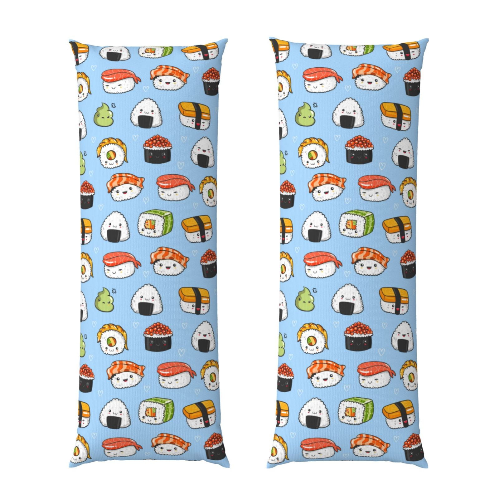 Disketp Kawaii Sushi (2) Print Body Pillow Cover Super Soft 20x54