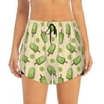thumbnail image 1 of Disketp Kiwi Ice Cream Print Women's Shorts Workout Shorts for Athletic Gym Running Shorts with Phone Pockets X-Large, 1 of 8