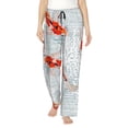 thumbnail image 1 of Disketp Koi Fish Corals,Spring Summer Print Women'S Comfy Pajama Pants Casual Drawstring Palazzo Lounge Wide Leg Pants, 1 of 9