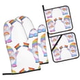 thumbnail image 1 of Disketp LGBT Gnomes Oven Mitts and Potholders BBQ Gloves-Oven Mitts and Pot Holders Cooking Baking Grilling(4-Piece Set), 1 of 6