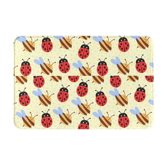 Disketp Ladybug And Bee Mat for Front Door Outside - Doormat Outdoor Entrance - Welcome Mats Outdoor,Outside Entry and Outdoor Entrance 16''x24''