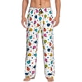thumbnail image 1 of Disketp Ladybugs And Flowers Men's Pajama Pants - Ultra Soft Fleece Sleep and Lounge Pants (Size: S-XXL)-Medium, 1 of 6