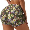 thumbnail image 1 of Disketp Ladybugs And Flowers On A Wooden for Scrunch Butt Workout Shorts Women Seamless Soft Smooth Gym Yoga Scrunch Active Shorts-X-Large, 1 of 8