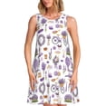 thumbnail image 1 of Disketp Lavender Flowers for Women's Sleeveless Dress Womens Summer Dresses Beach Casual Loose Dress, 1 of 7