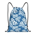 thumbnail image 1 of Disketp Leaves And Flowers Drawstring Backpack Drawstring Gym Bags Draw String Bags for Sports, Gym, Travel, Swimming, Beach-Medium, 1 of 6