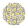 thumbnail image 1 of Disketp Leopard And Butterfly Funny Coasters,6 Pcs Leather Coasters with Holder, Perfect Housewarming Hostess Gifts,Protect Furniture from Water Marks Scratch and Damage, 1 of 5