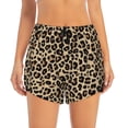 thumbnail image 1 of Disketp Leopard Print-1 Print Women's Shorts Workout Shorts for Athletic Gym Running Shorts with Phone Pockets Medium, 1 of 8