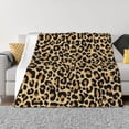thumbnail image 1 of Disketp Leopard Print Flannel Blankets - Thick and Warm Blanket for Winter, Soft Fuzzy Plush King Blanket for All Seasons-40"x30", 1 of 6