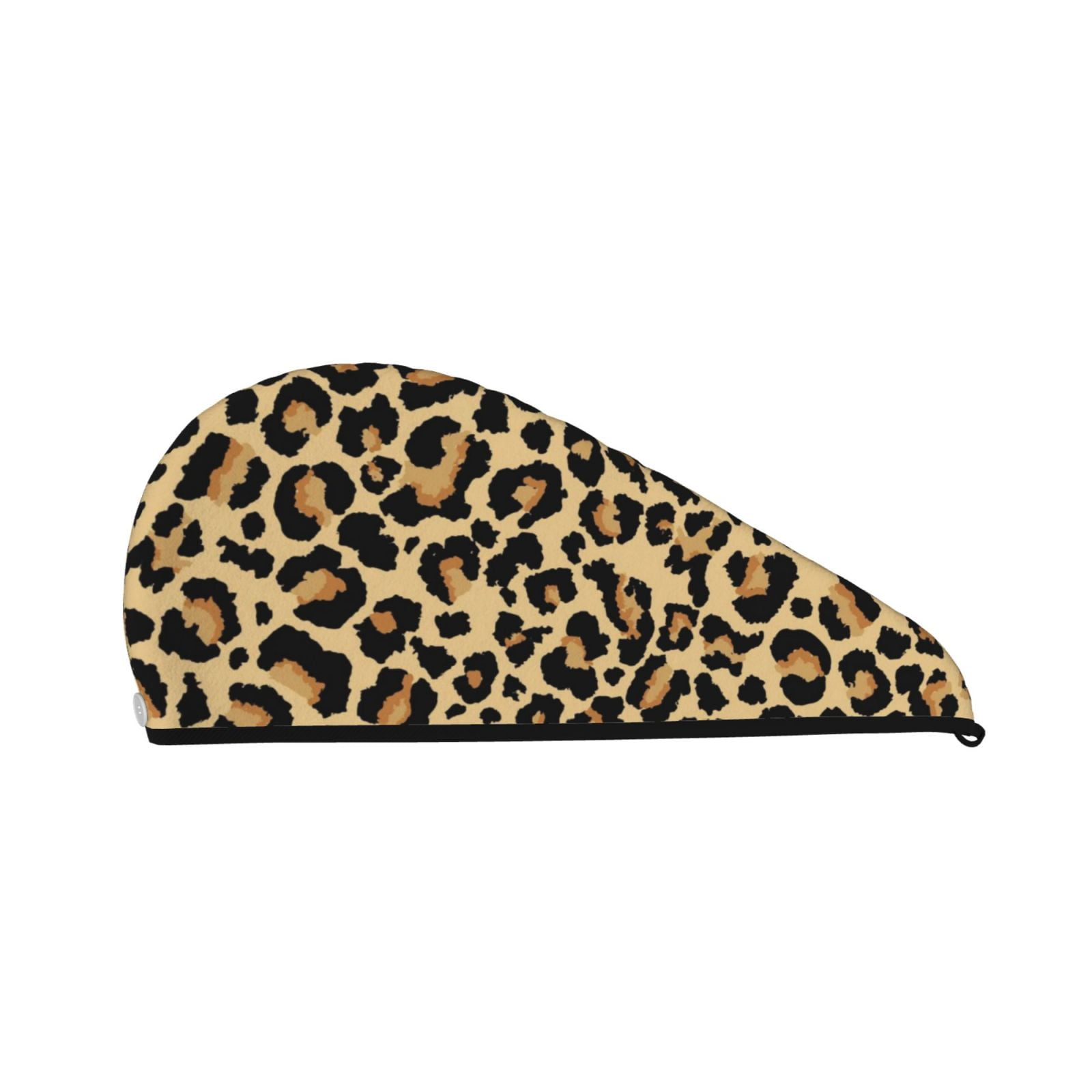 Disketp Leopard Print Microfiber Hair Towel Wrap Hair Drying Towel With Button Towel Turban Head Towel To Dry Hair Quickly For Girls And Women Walmart