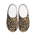 thumbnail image 1 of Disketp Leopard Print Women's Men's Slippers Plush Slip-On House Slipper for Winter Indoor Soft Cushion Non-slip Fluffy Slides Slippers-39/40, 1 of 7