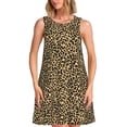 thumbnail image 1 of Disketp Leopard Print for Women's Sleeveless Dress Womens Summer Dresses Beach Casual Loose Dress, 1 of 7
