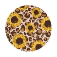 thumbnail image 1 of Disketp Leopard Sunflowers Small Mouse Pad 7.9x7.9 Inches,Washable Round Mousepad For Office Laptop Computer,Non-Slip Rubber Base Mouse Pads For Wireless Mouse, 1 of 9