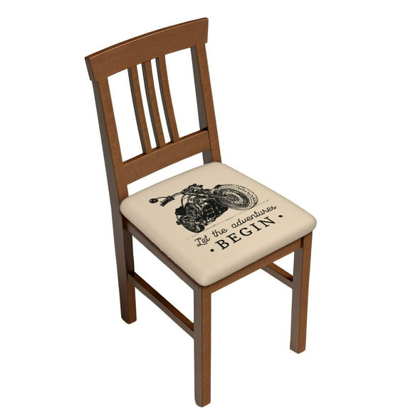 Disketp Let The Adventure Begin for Square Chair Cushion Covers for Hotel, Bedroom, Office,Machine Washable-Six Piece