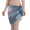 thumbnail image 1 of Disketp Lighthouse Waves Torrential Rain Women Swimsuit Cover Up Short Chiffon Summer Beach Sarong Bikini Wrap Skirt Bathing Suit, 1 of 7