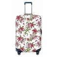 thumbnail image 1 of Disketp Lilies Flowers Elastic Travel Luggage Cover Travel Suitcase Protective Cover For Trunk Case Apply To 18''-32'' Suitcase Cover-X-Large, 1 of 7