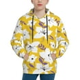 thumbnail image 1 of Disketp Lilies Flowers Youth Hoodie Sweatshirt for Boys Girls Kids Pullover Hooded Classic Casual Essentials Hoodie-Large, 1 of 6