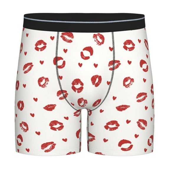 Disketp Lips Kiss Men's Boxer Briefs Men’s Underwear Boxer Briefs for Men