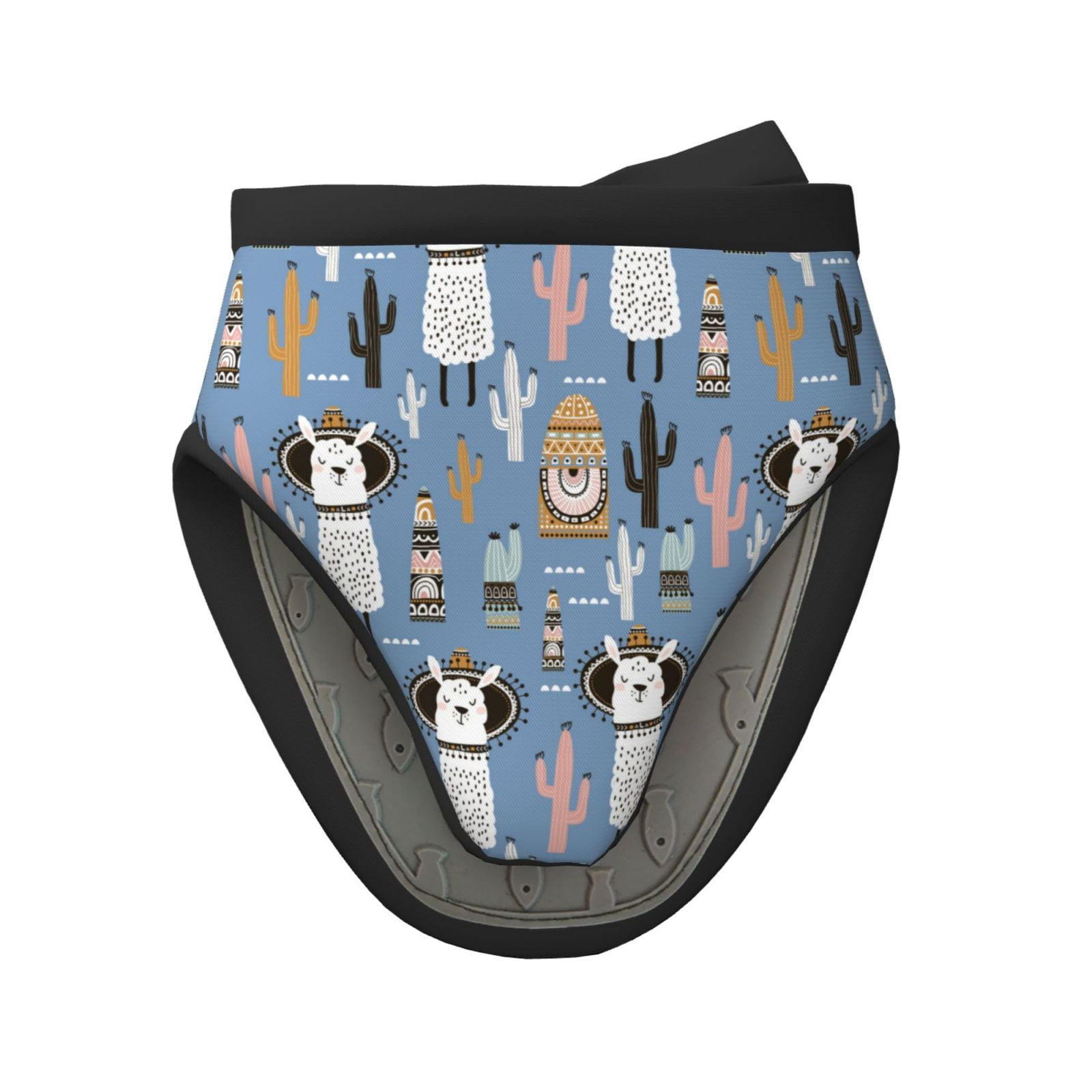 Disketp Llamas And Cactus NonSlip Mini Oven Mitt Set, Short Oven Mitts