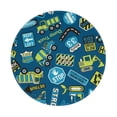 thumbnail image 1 of Disketp Machinery Road Construction Small Mouse Pad 7.9x7.9 Inches,Washable Round Mousepad For Office Laptop Computer,Non-Slip Rubber Base Mouse Pads For Wireless Mouse, 1 of 9