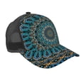 thumbnail image 1 of Disketp Mandala Print Trucker Hat Men Women - Mesh Baseball SnapBack Cap, 1 of 7