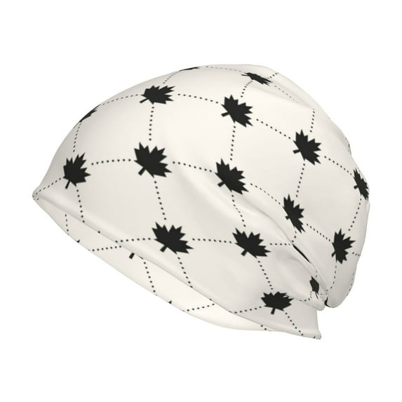 Disketp Maple plaid Unisex Knit Hats Beanies Hats for Men Women Winter Beanies Men's Women's Knit Cuffed Beanies Hats Beanie
