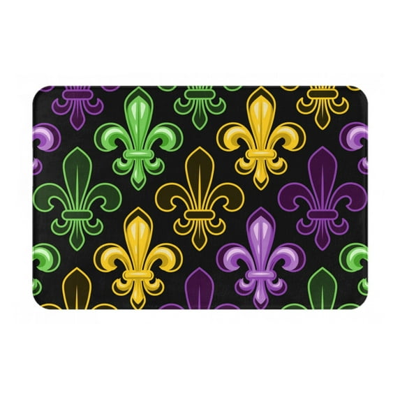 Disketp Mardi Gras1 Mat For Front Door Outside - Doormat Outdoor Entrance - Welcome Mats Outdoor,Outside Entry And Outdoor Entrance 16''X24''
