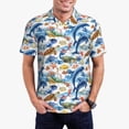 thumbnail image 1 of Disketp Marine Animals for Men's Polo Shirts Short Sleeve Golf Shirt for Men Athletic Short Sleeve-Medium, 1 of 6
