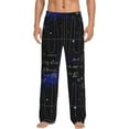thumbnail image 1 of Disketp Mathematica Science Men'S Pajama Pants - Ultra Soft Fleece Sleep And Lounge Pants (Size: S-Xxl), 1 of 9