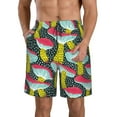thumbnail image 1 of Disketp Men'S Swim Trunks Hawaiian Breathable Surf Beach Swimsuits Mesh Lining Beach Shorts With Pockets-Green Mushroom, 1 of 9