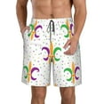 thumbnail image 1 of Disketp Men'S Swim Trunks Hawaiian Breathable Surf Beach Swimsuits Mesh Lining Beach Shorts With Pockets-Mardi Gras Carnival1, 1 of 9