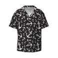 thumbnail image 1 of Disketp Men's Hawaiian Anchor Print Shirts Button Down Holiday Beach Shirts-4X-Large, 1 of 7
