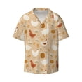 thumbnail image 1 of Disketp Men's Hawaiian Autumn and Thanksgiving Print Shirts Button Down Holiday Beach Shirts-4X-Large, 1 of 7