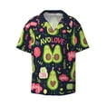 thumbnail image 1 of Disketp Men's Hawaiian Avocado LOVE Print Shirts Button Down Holiday Beach Shirts-XX-Large, 1 of 7