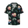 thumbnail image 1 of Disketp Men's Hawaiian Baby Sloths Sleeping Print Shirts Button Down Holiday Beach Shirts-4X-Large, 1 of 7