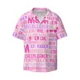 thumbnail image 1 of Disketp Men's Hawaiian Best Mom ever Print Shirts Button Down Holiday Beach Shirts-X-Large, 1 of 7