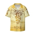 thumbnail image 1 of Disketp Men's Hawaiian Bunch of Grapes Print Shirts Button Down Holiday Beach Shirts-Small, 1 of 7