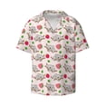 thumbnail image 1 of Disketp Men's Hawaiian Cartoon Koala Bear Print Shirts Button Down Holiday Beach Shirts-Large, 1 of 7