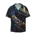 thumbnail image 1 of Disketp Men's Hawaiian Colorful Patterned Snake Print Shirts Button Down Holiday Beach Shirts-X-Large, 1 of 5