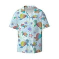 thumbnail image 1 of Disketp Men's Hawaiian Colorful Sea Turtle Print Shirts Button Down Holiday Beach Shirts-XX-Large, 1 of 5